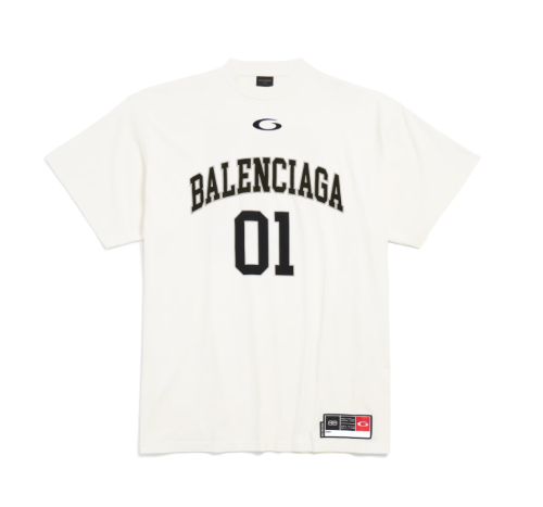Balenciaga  바스켓볼 시리즈 - 오버사이즈 티셔츠 오프 화이트
