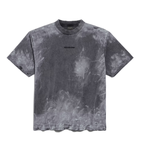 Balenciaga 발렌시아가 백 미디엄 핏 티셔츠 그레이