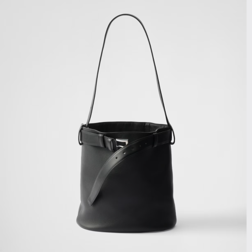 Prada 프라다 버클 벨트 레더 버킷 백