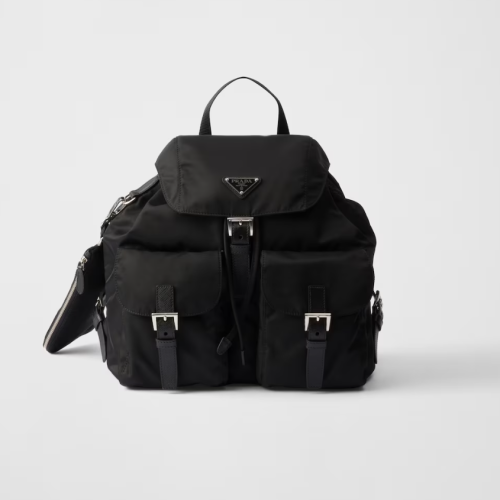 Prada 프라다 파우치가 있는 Re-Nylon 미디엄 백팩